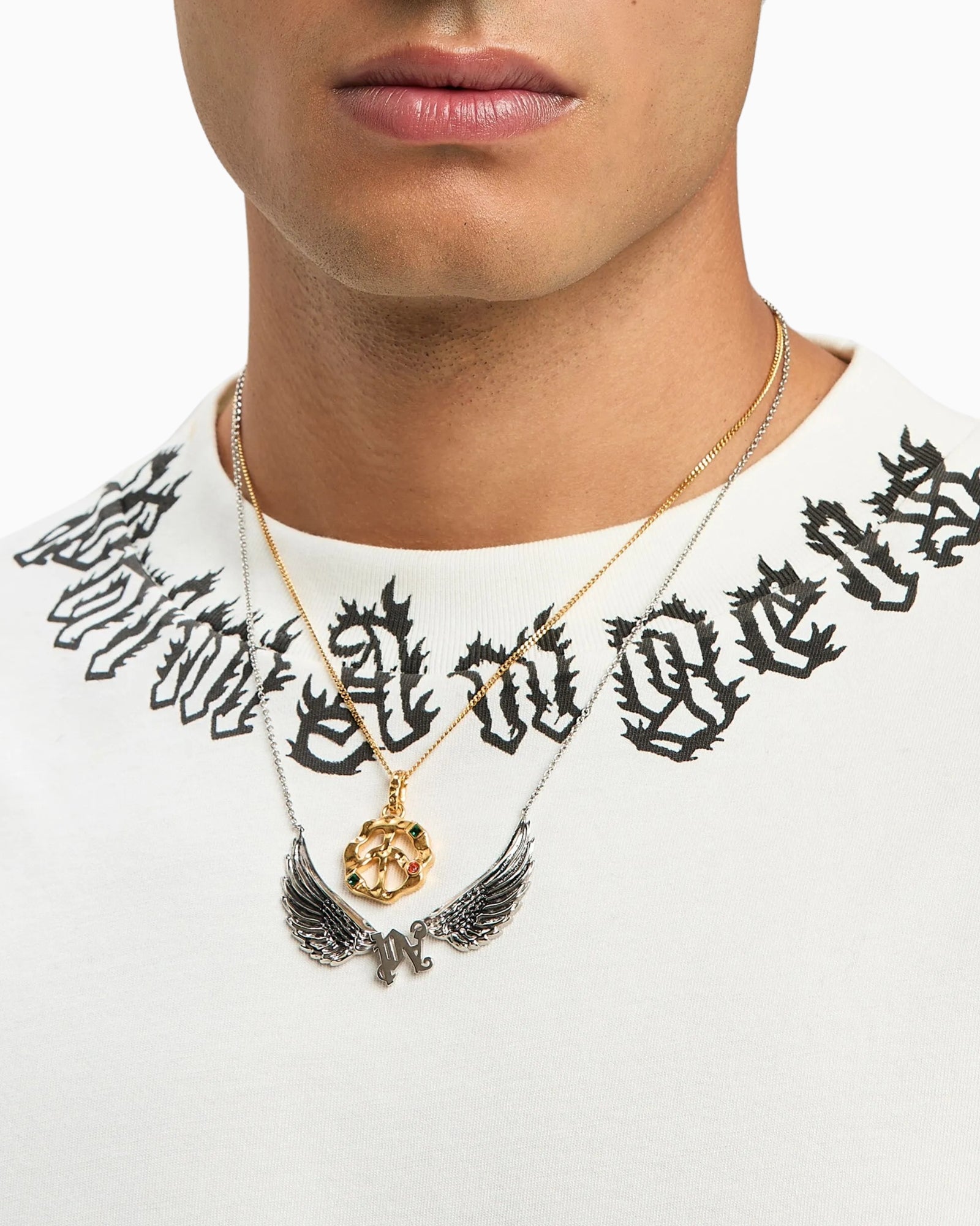 Palm Angels T-Shirt PMAA001S25JER002 0310 - SanShopLuxury - 2025, Abbigliamento, Avorio, Idoneo, L, M, New, Palm Angels, Primavera/Estate, S, SS25, T-Shirt, Uomo, XL, XXL