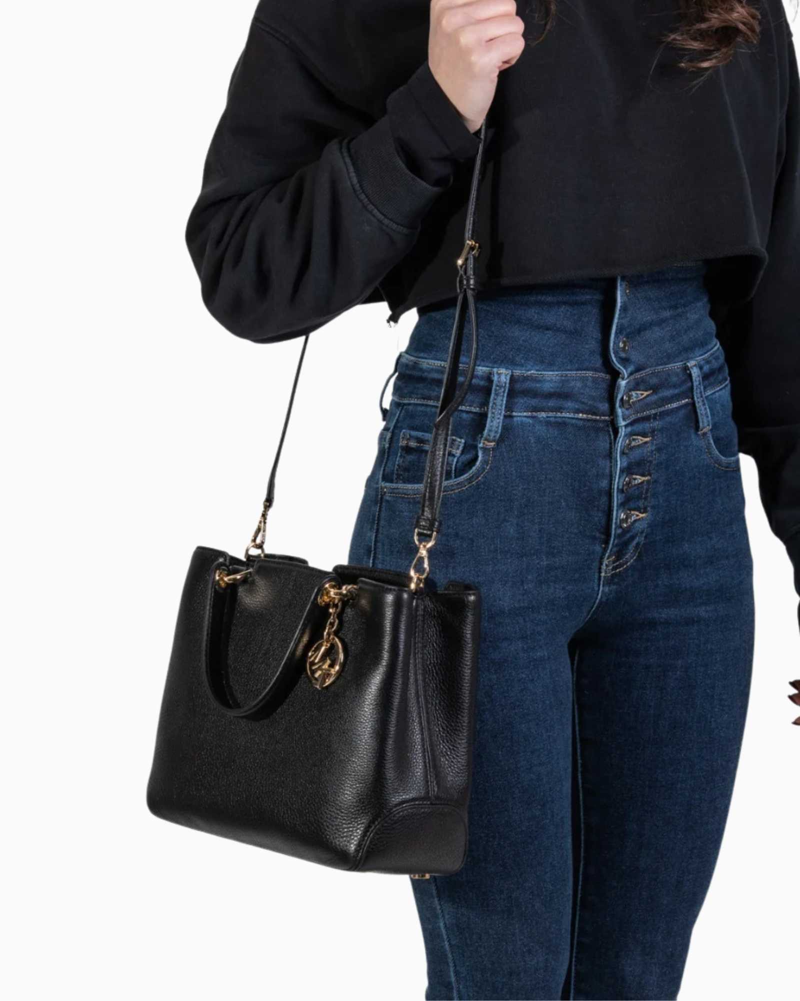 Michael Kors Borsa Da Spalla 30S6GAPT2L 1 - SanShopLuxury - -50%, 2018, Autunno/Inverno, Borsa Da Spalla, Continuativo, Donna, FW18, Michael Kors, Nero, Outlet, Primavera/Estate, Tracolla, Ultimo, Unica, Valigeria