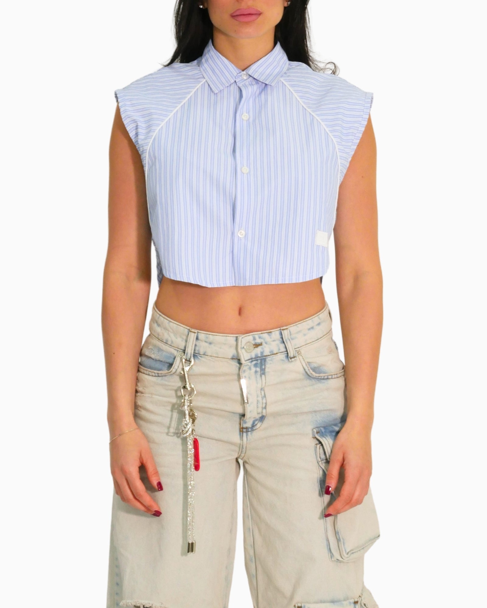 Donotconform Camicia W-SHIRT40-CL - SanShopLuxury - 2025, Abbigliamento, Camicia, Celeste, Donna, Donotconform, Idoneo, L, M, New, Primavera/Estate, S, SS25, Ultimo, XL, XS