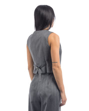 So Lavish Gilet G4007 - SanShopLuxury - 2024, 40, 42, 44, Abbigliamento, Autunno/Inverno, Donna, FW24, Gilet, Grigio, Idoneo, Outlet, So Lavish, Ultimo