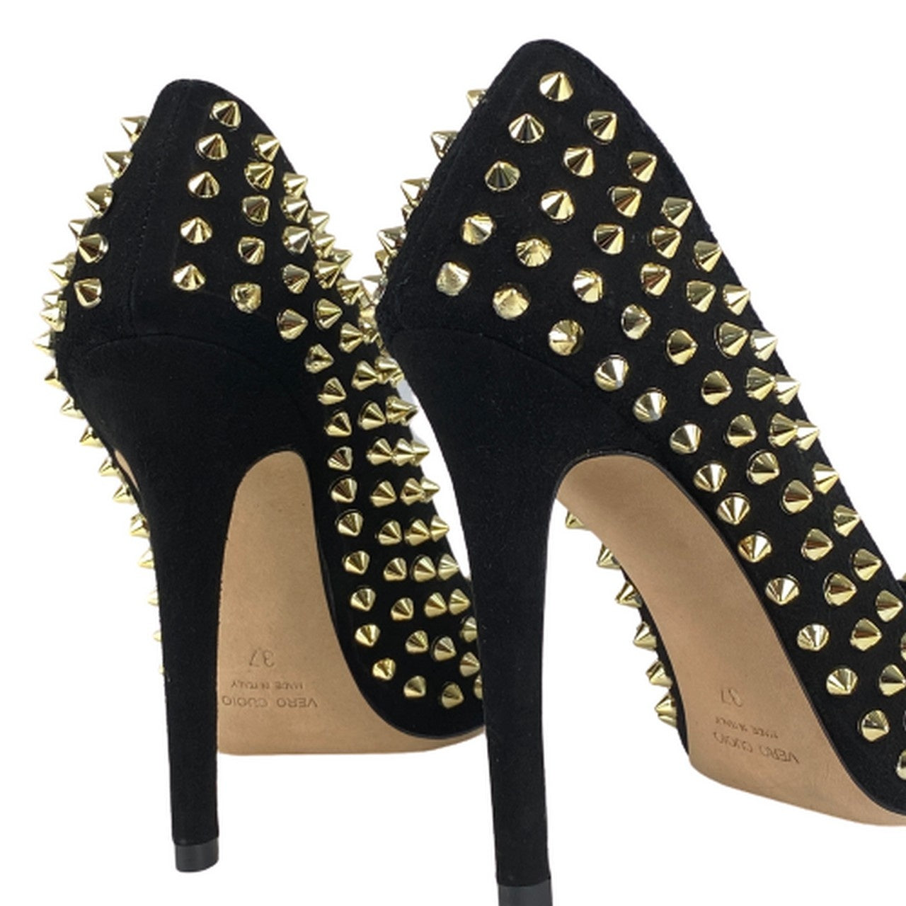 Jkf Tacchi ALEX BIS 4 CAMOSCIO/ORO - SanShopLuxury - -50%, 2019, 37, Autunno/Inverno, Calzature, Donna, FW19, Jkf, Nero, Outlet, Tacchi, Ultimo