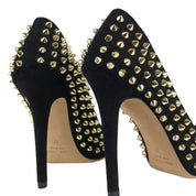 Jkf Tacchi ALEX BIS 4 CAMOSCIO/ORO - SanShopLuxury - -50%, 2019, 37, Autunno/Inverno, Calzature, Donna, FW19, Jkf, Nero, Outlet, Tacchi, Ultimo