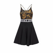 Versace Jeans Couture Abiti 71HAO923 JS009 - SanShopLuxury - -50%, 2021, Abbigliamento, Abiti, Autunno/Inverno, Donna, FW21, M, Nero, Outlet, S, Versace Jeans Couture