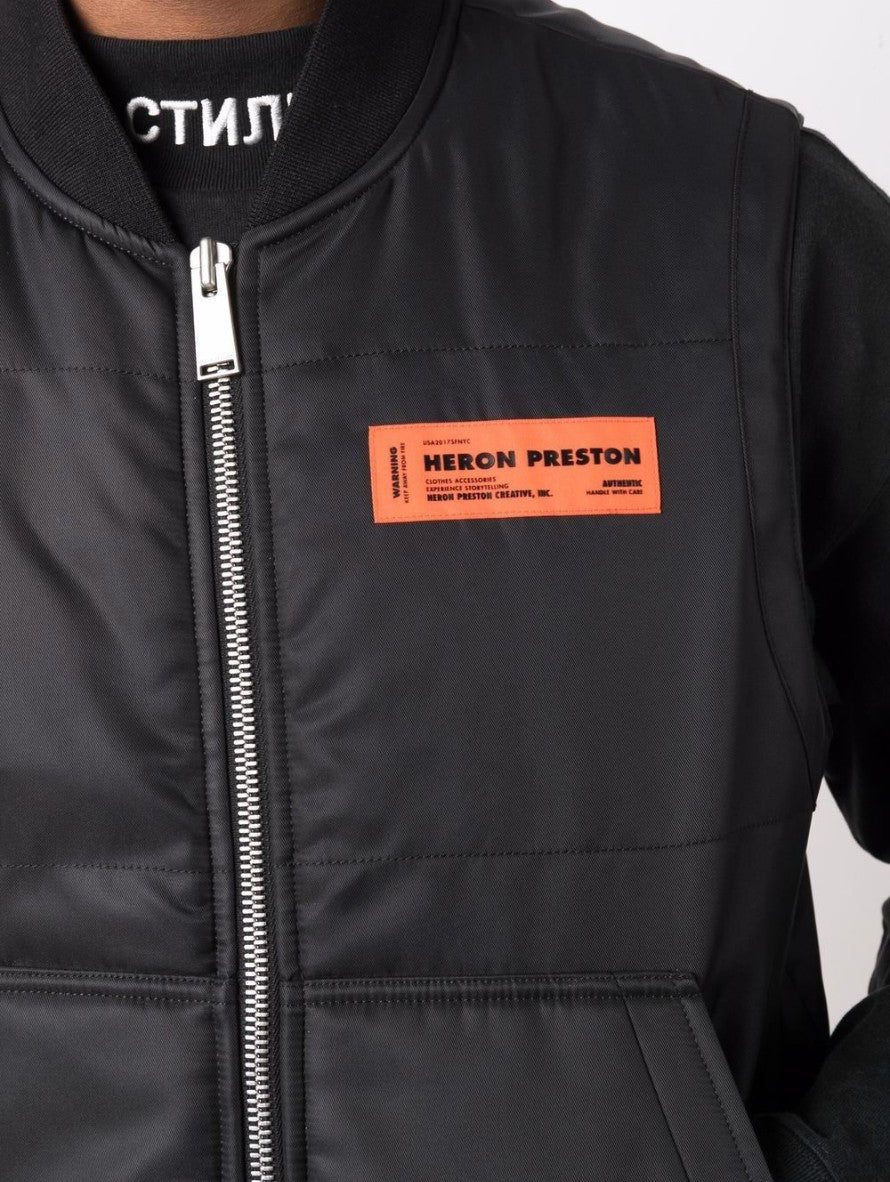 Heron Preston Giubbino HMEA069F21FAB0011022 - SanShopLuxury - -50%, 2021, Abbigliamento, Autunno/Inverno, FW21, Giubbino, Heron Preston, L, M, Nero, Outlet, Smanicato, Uomo, XL