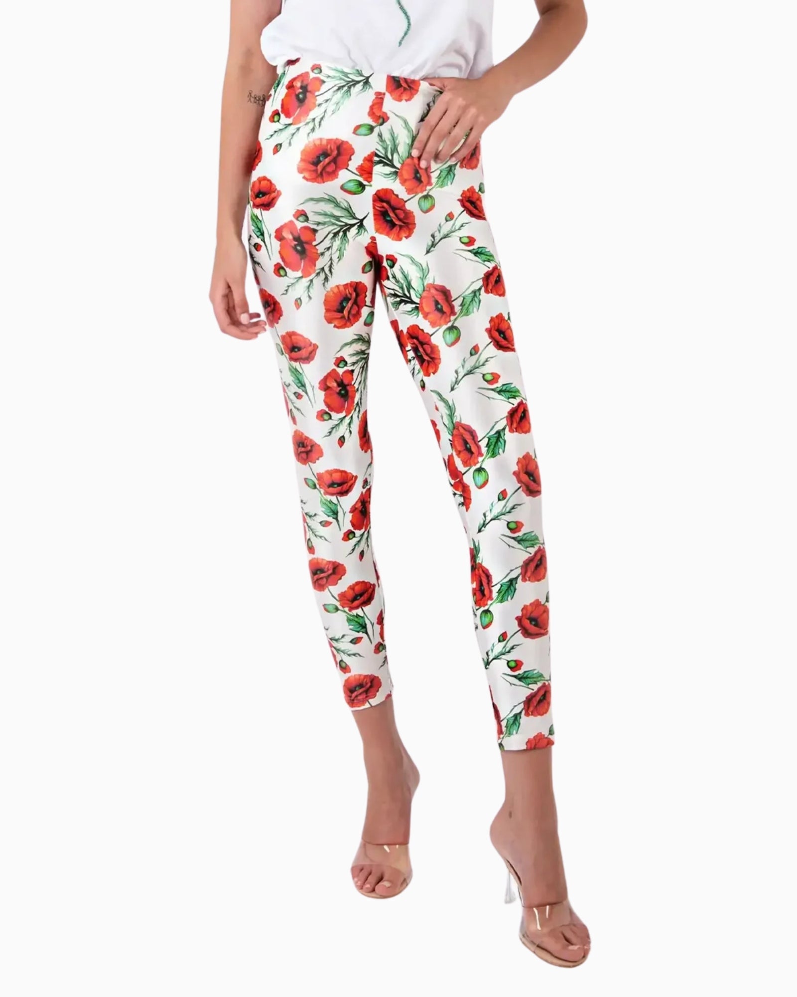 District Margherita Mazzei Leggings 5PS79-0600 - SanShopLuxury - 2025, Abbigliamento, Bianco, District Margherita Mazzei, Donna, Idoneo, L, Leggings, M, New, Primavera/Estate, S, SS25, XS
