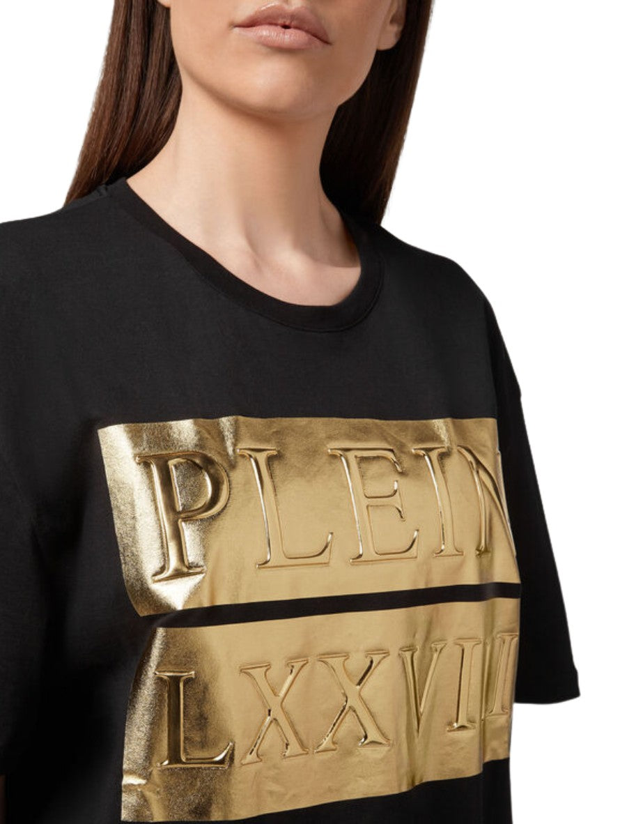 Philipp Plein T-Shirt CMTK4687/PJY002N0216 - SanShopLuxury - -50%, 2020, Abbigliamento, Autunno/Inverno, FW20, L, Nero, Outlet, Philipp Plein, T-Shirt, Uomo, XL
