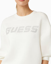 Guess Felpa V4BQ15 K7UW2 G6K5 - SanShopLuxury - 2025, Abbigliamento, Autunno/Inverno, Avorio, Donna, Felpa, FW25, Guess, Idoneo, M, New, S, XS