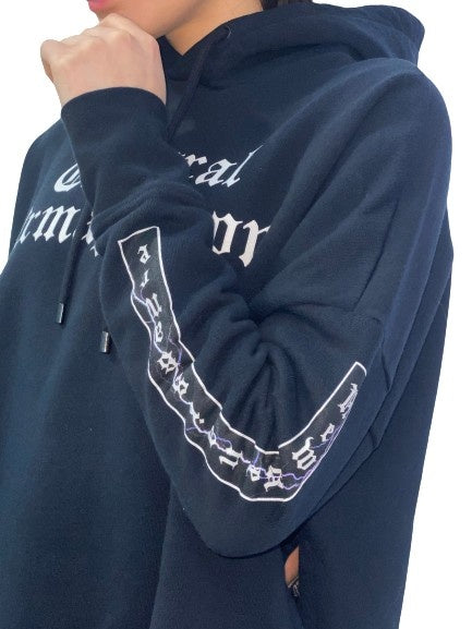 Marcelo Burlon Felpa CWBB007E17506013 1001 - SanShopLuxury - -70%, 2017, Abbigliamento, Autunno/Inverno, Donna, Felpa, FW17, Marcelo Burlon, Nero, Outlet, S, XS