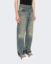 Jeans Represent MLM607/25 - SanShopLuxury - 2024, 44, 46, 47, 48, 50, 52, Abbigliamento, Blu, Blu Sabbiato, Cargo, Idoneo, Jeans, New, Outlet, Primavera/Estate, Represent, SS24, Uomo