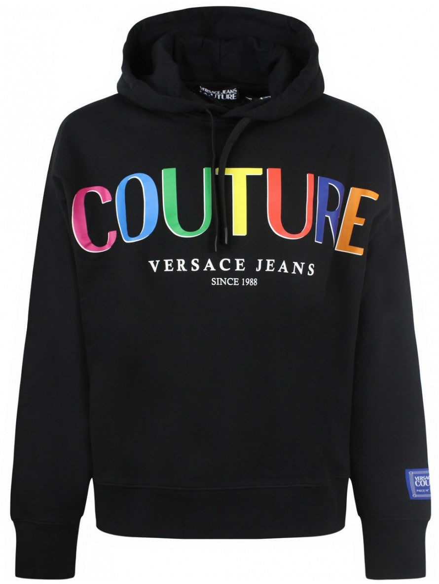 Versace Jeans Couture Felpa 71GAIP04 CF00P - SanShopLuxury - -50%, 2021, Abbigliamento, Autunno/Inverno, Felpa, FW21, L, M, Nero, Outlet, S, Uomo, Versace Jeans Couture, XL