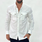 Balmain Camicie UH02117C176/0FA - SanShopLuxury - -50%, 2020, Abbigliamento, Autunno/Inverno, Balmain, Bianco, Camicie, FW20, L, Outlet, Ultimo, Uomo