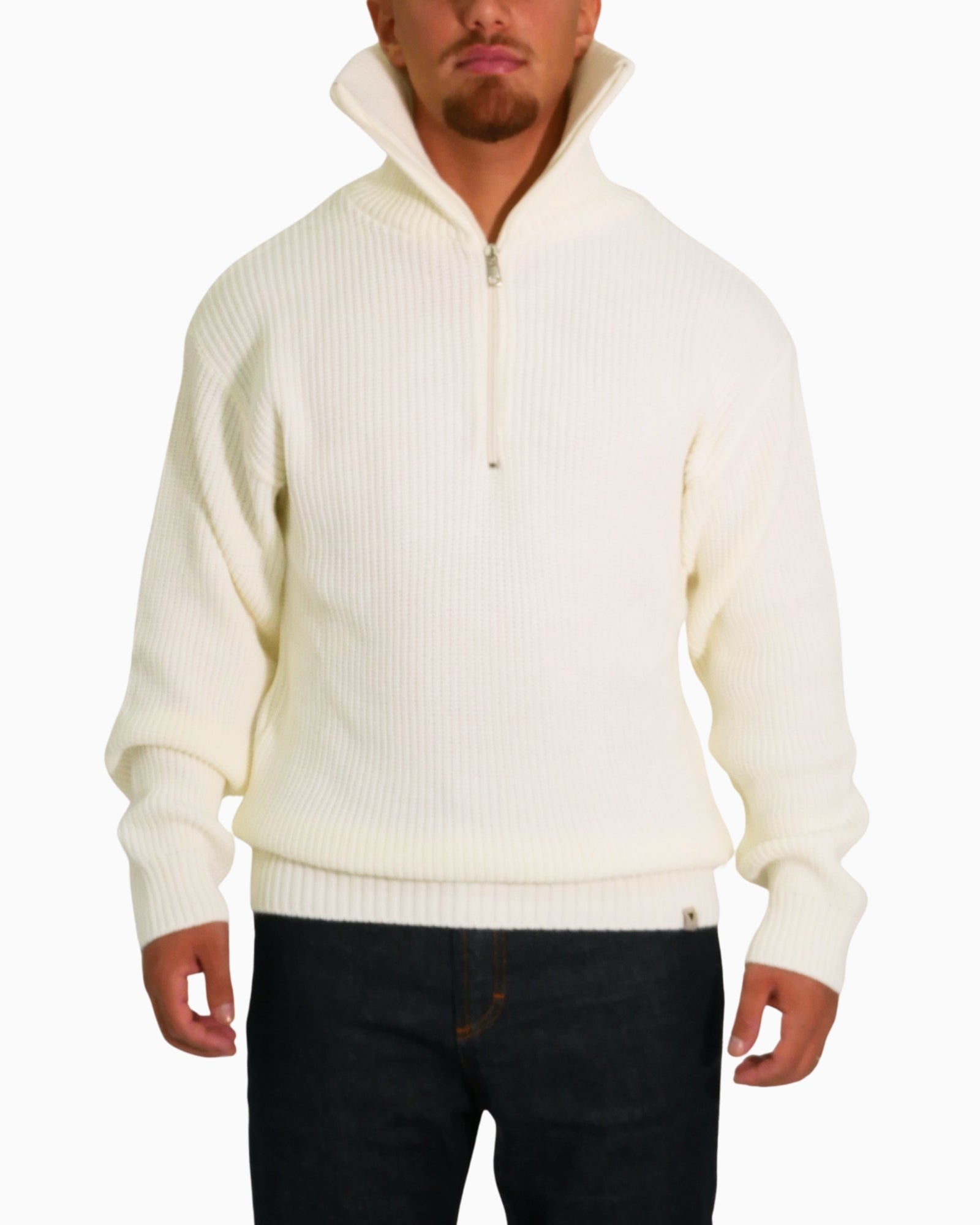 Inverno, FW25, Idoneo, L, M, Maglieria, New, Panna, Uomo, Why Not Brand, XL, XXL