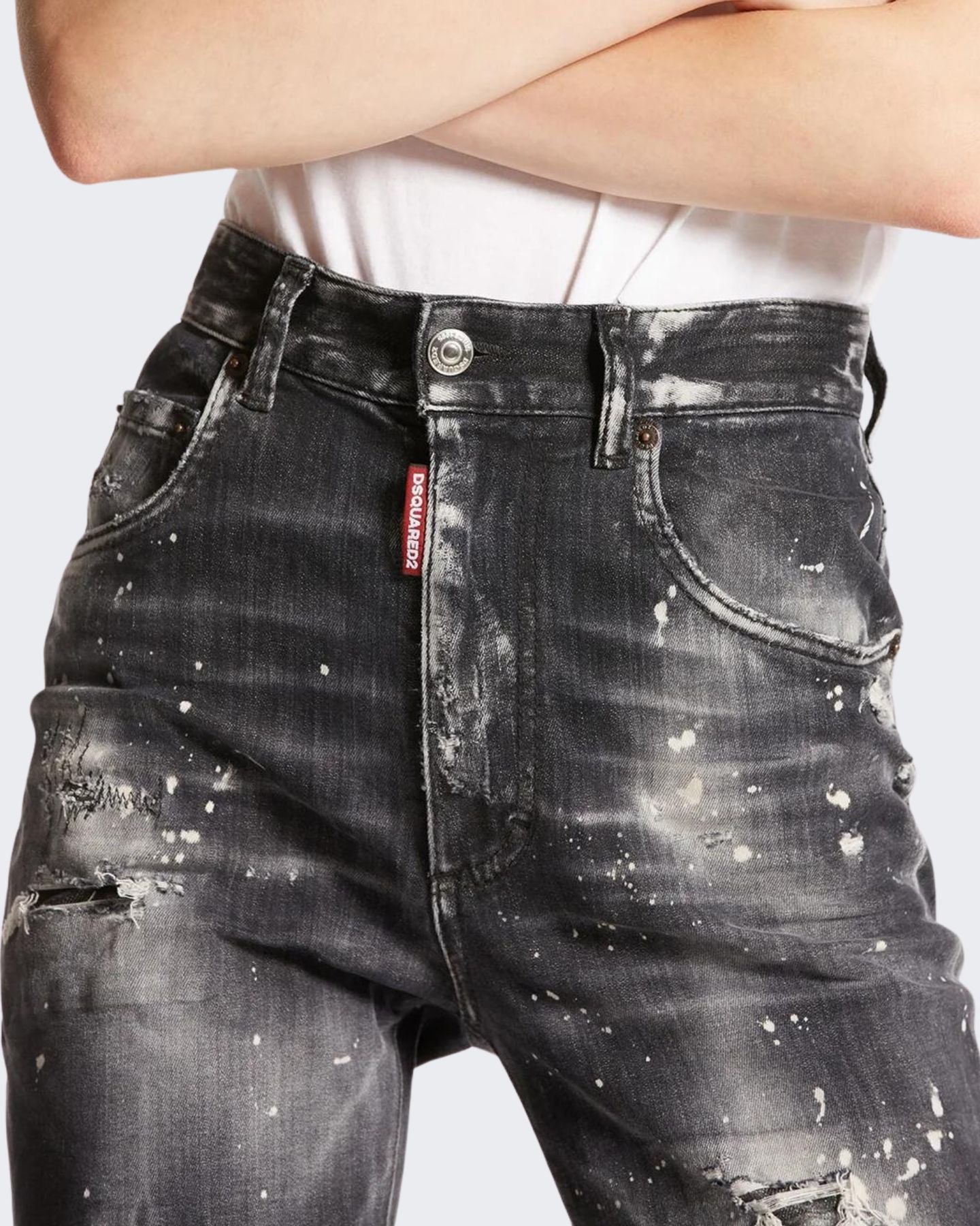 Dsquared2 Jeans S72LB0738 900 - SanShopLuxury - 2024, 36, 38, 40, 42, Abbigliamento, Autunno/Inverno, Continuativo, Donna, Dsquared2, Idoneo, Jeans, Nero, Outlet, Primavera/Estate, SS24, Ultimo