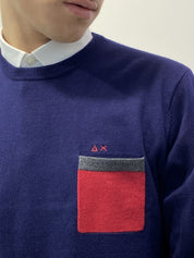 Sun 68 Maglieria 26155 - SanShopLuxury - -50%, 2018, Abbigliamento, Autunno/Inverno, Blu, Blu Cobalto, Blu Navy, FW18, M, Maglieria, Outlet, S, Sun 68, Uomo, Verde, Verde Foresta, XXL