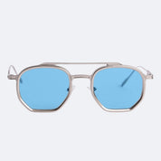 Sunglasses Occhiali BAKU-C05-SILVER AZZURRO