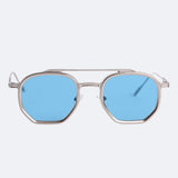 Sunglasses Occhiali BAKU-C05-SILVER AZZURRO