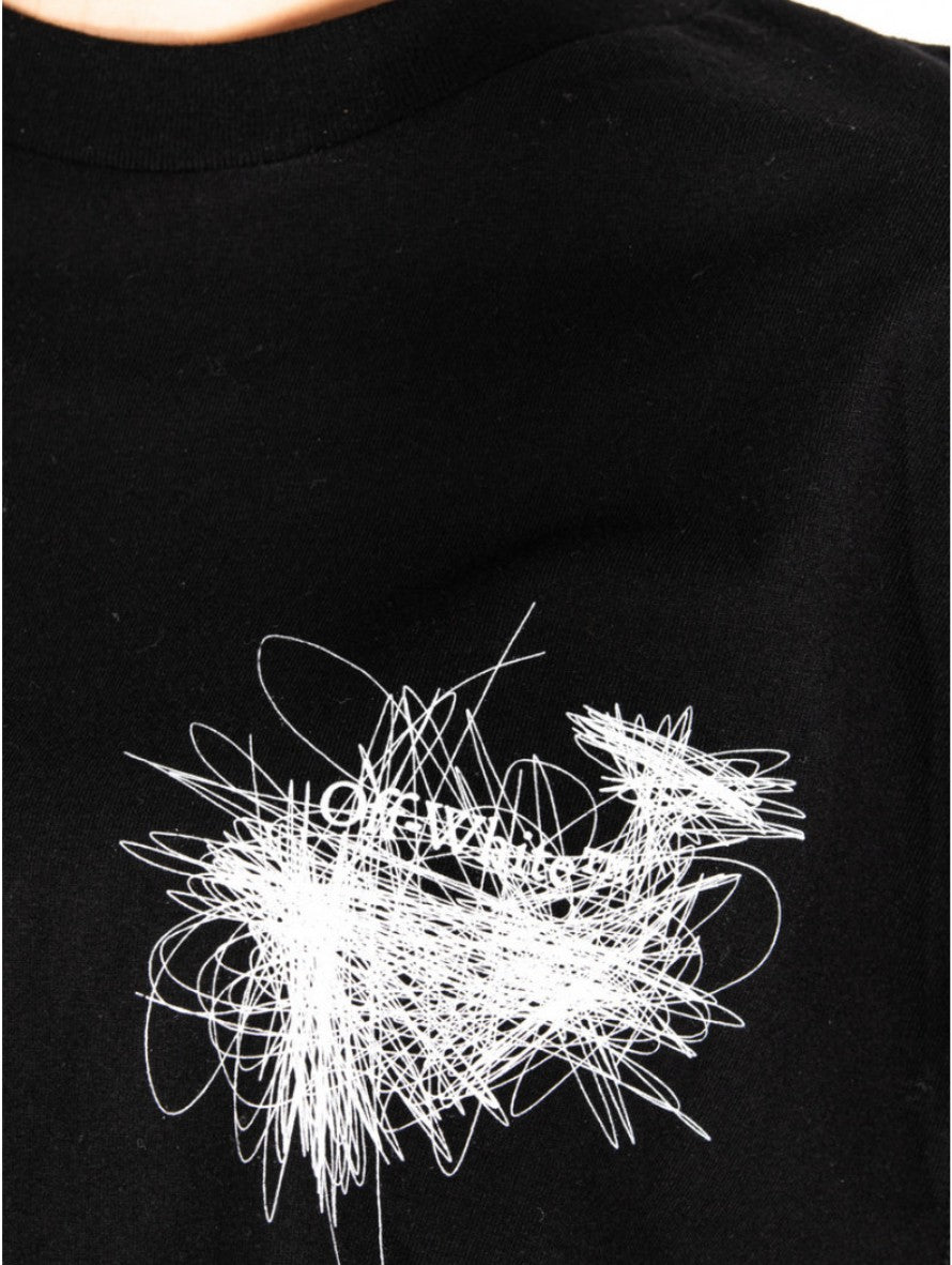 Off-White T-Shirt OWAA089F21JER0131001 - SanShopLuxury - -50%, 2021, Abbigliamento, Autunno/Inverno, Donna, FW21, L, Nero, Off-White, Outlet, T-Shirt, Ultimo