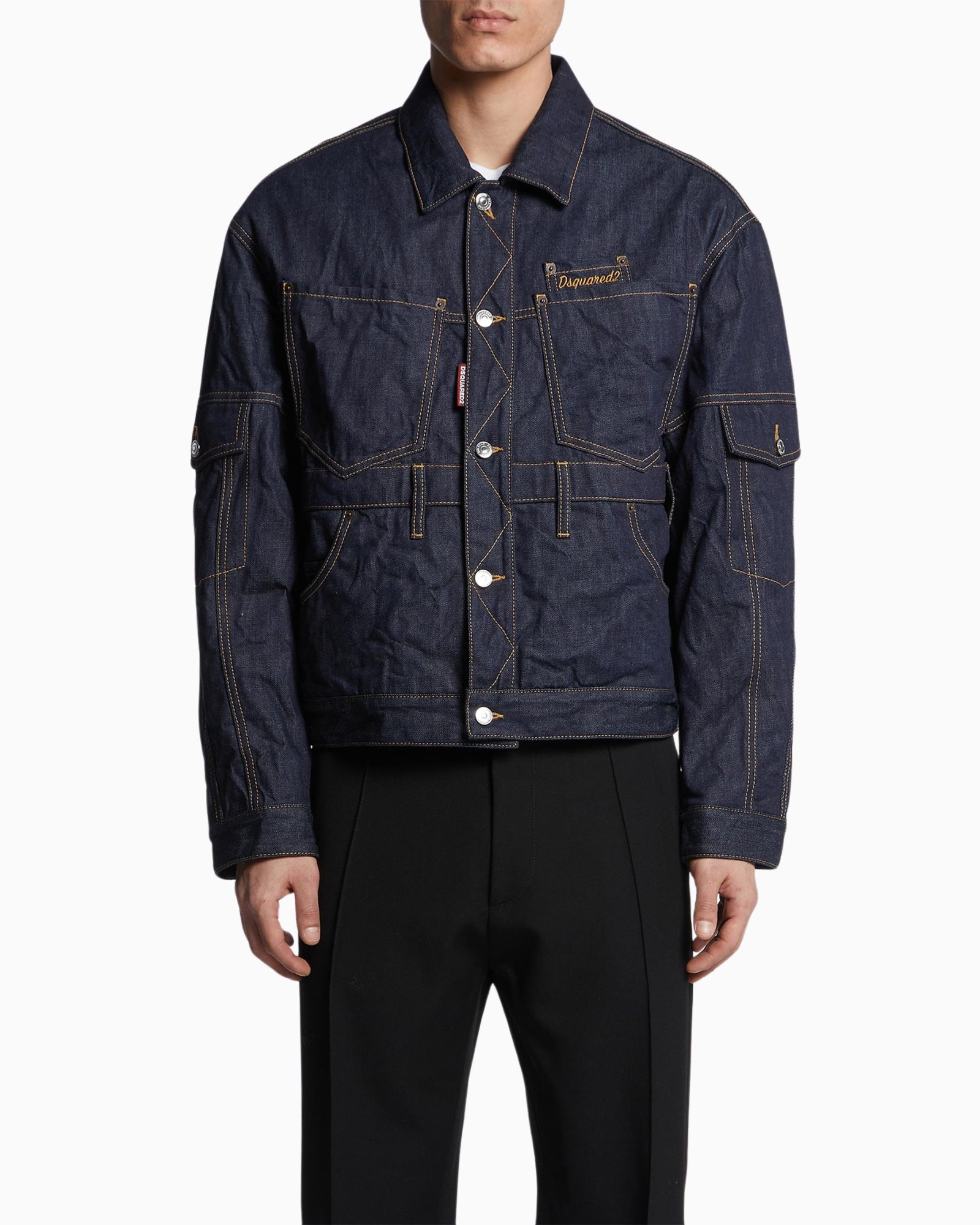 Inverno, Blu, Dsquared2, FW25, Giubbino, Idoneo, New, Uomo