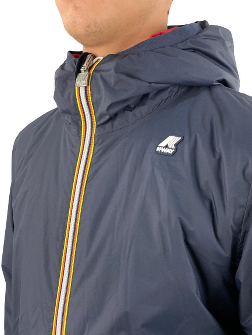 K-Way Giubbino K008JQ0 - SanShopLuxury - -50%, 2018, Abbigliamento, Autunno/Inverno, Blu Royal-Blu Navy, Blu-Rosso, FW18, Giubbino, K-Way, Outlet, S, Uomo