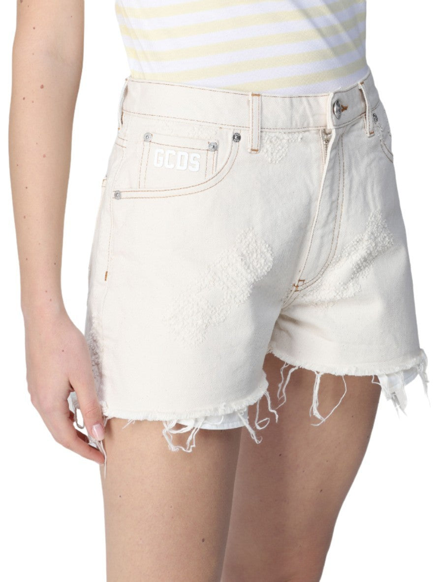 Gcds Short SS22W360204 66 - SanShopLuxury - 2022, 40, 41, 42, Abbigliamento, Bianco, Donna, Gcds, Outlet, Primavera/Estate, Short, SS22