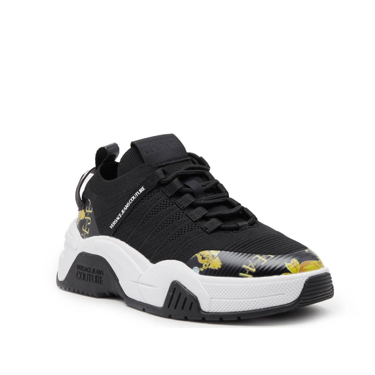 Inverno, Calzature, Donna, FW23, Idoneo, Nero-Oro, Outlet, Sneakers, Versace Jeans Couture