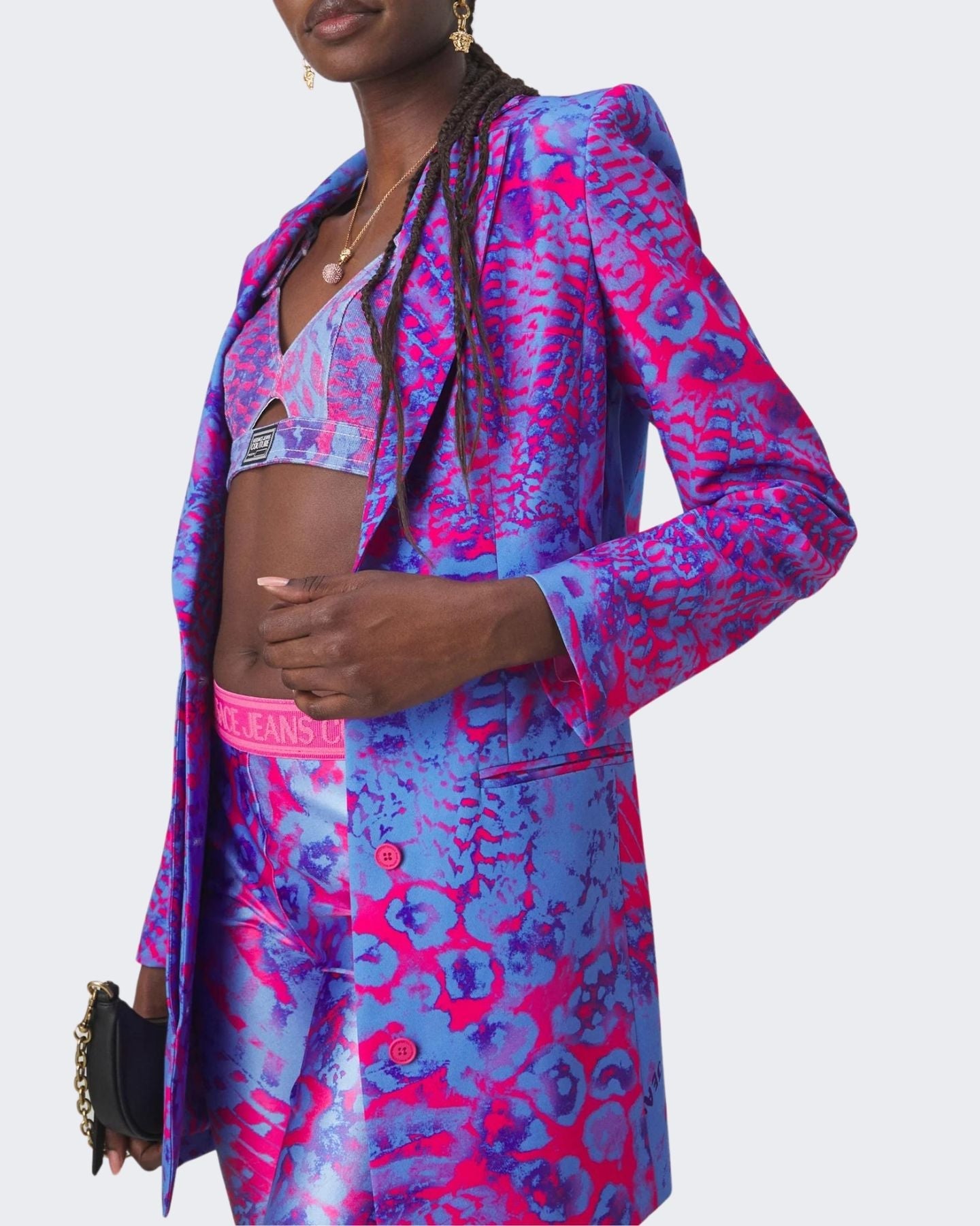 Versace Jeans Couture Top 76HAM258/ES106L54261 - SanShopLuxury - 2024, 40, 42, Abbigliamento, Blu, Donna, Idoneo, jeans, Outlet, Primavera/Estate, SS24, Top, Versace Jeans Couture