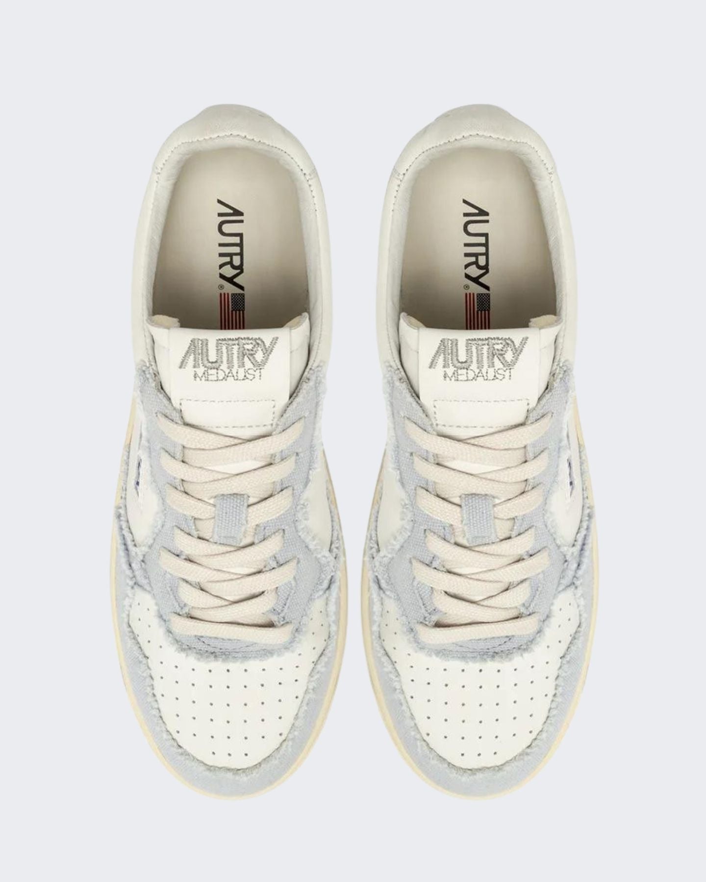 Autry Sneakers AULW/CB10 - SanShopLuxury - 2024, 38, Autry, Bianco-Celeste, Calzature, Donna, Outlet, Primavera/Estate, Sneakers, SS24, Stellato, Ultimo