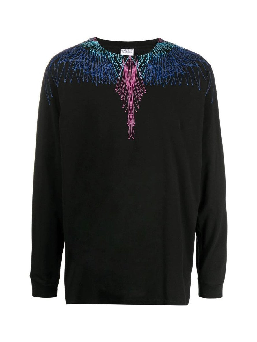 Marcelo Burlon T-Shirt CMAB007R21JER001 - SanShopLuxury - -50%, 2021, Abbigliamento, Girocollo, Marcelo Burlon, Nero, Outlet, Primavera/Estate, SS21, T-Shirt, Ultimo, Uomo, XXL
