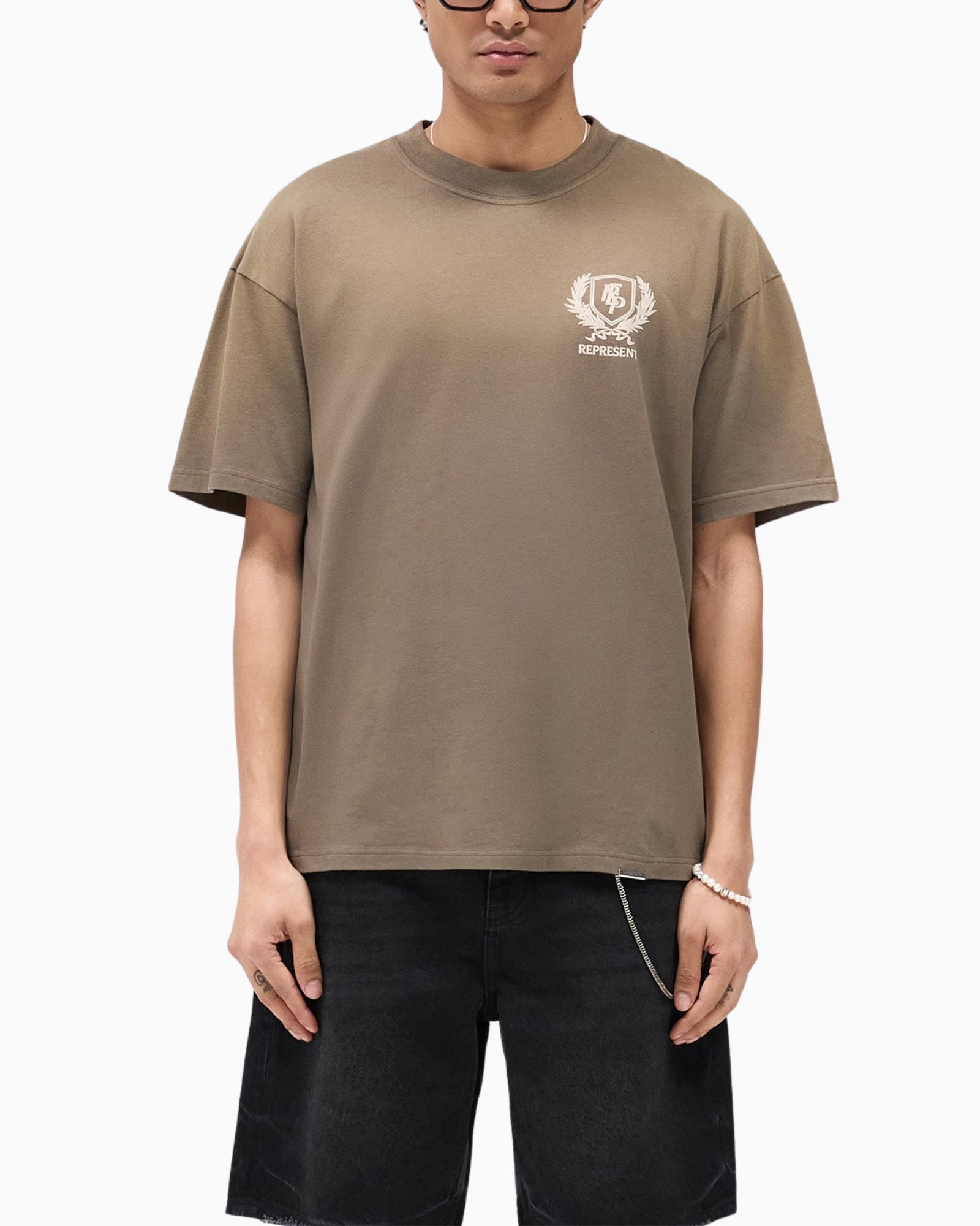 Represent T-Shirt MLM41069/54 - SanShopLuxury - 2025, Abbigliamento, Idoneo, L, M, New, Primavera/Estate, Represent, S, SS25, T-Shirt, Taupe, Uomo, XL, XXL