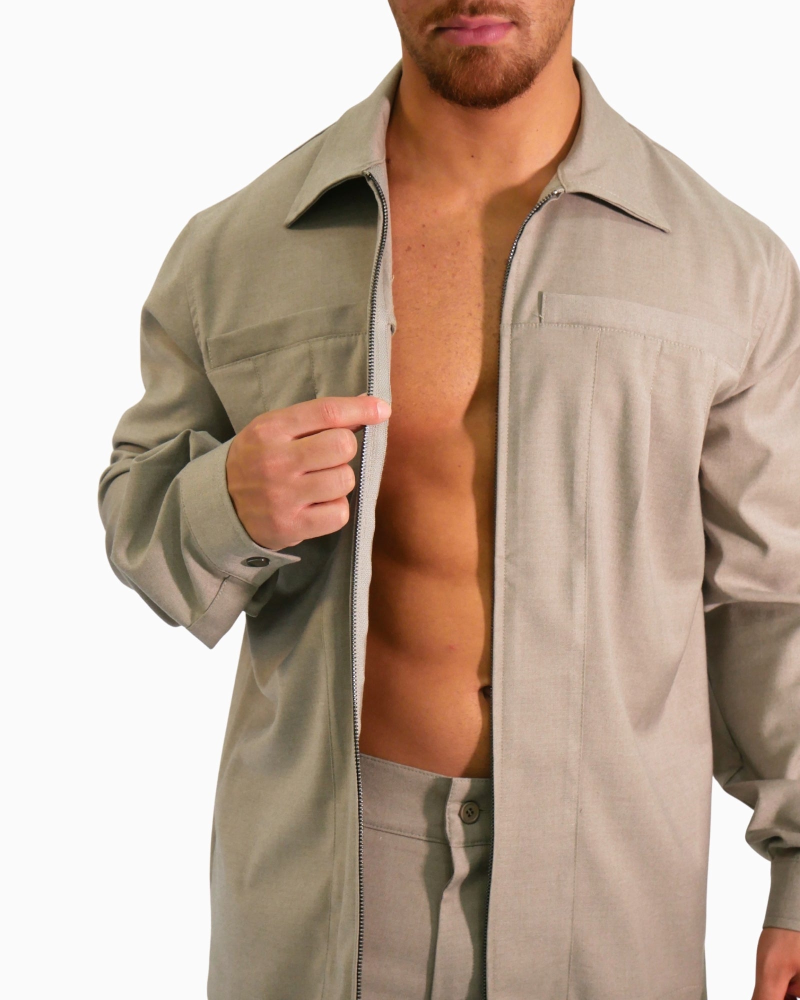 SYST Camicia FW25-CAM6009-TAUPE
