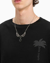 Palm Angels T-Shirt PMAA002S25JER004 1313 - SanShopLuxury - 2025, Abbigliamento, Idoneo, L, M, Nero, New, Palm Angels, Primavera/Estate, S, SS25, T-Shirt, Uomo, XL, XS, XXL