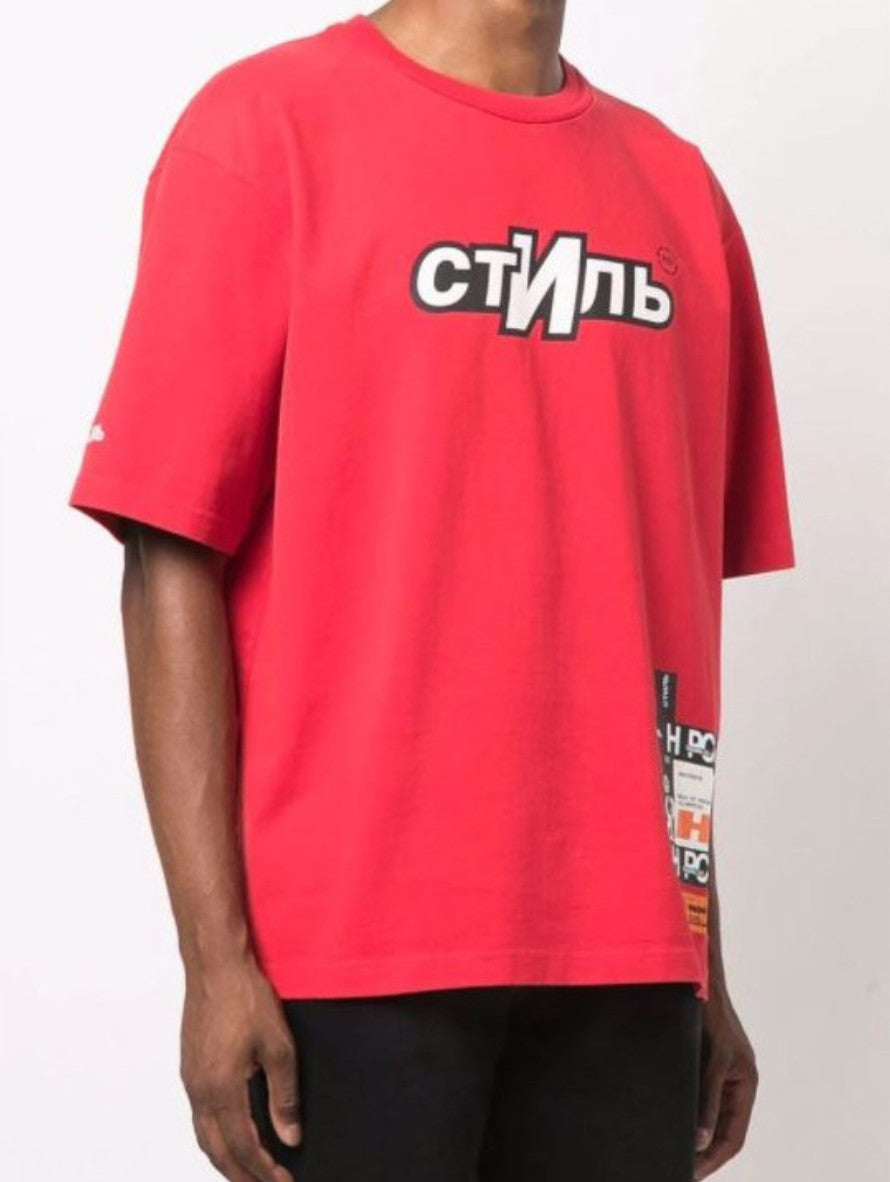 Heron Preston T-Shirt HMAA025F21JER0022501 - SanShopLuxury - -50%, 2021, Abbigliamento, Autunno/Inverno, FW21, Heron Preston, L, Outlet, Rosso, S, T-Shirt, Uomo, XL