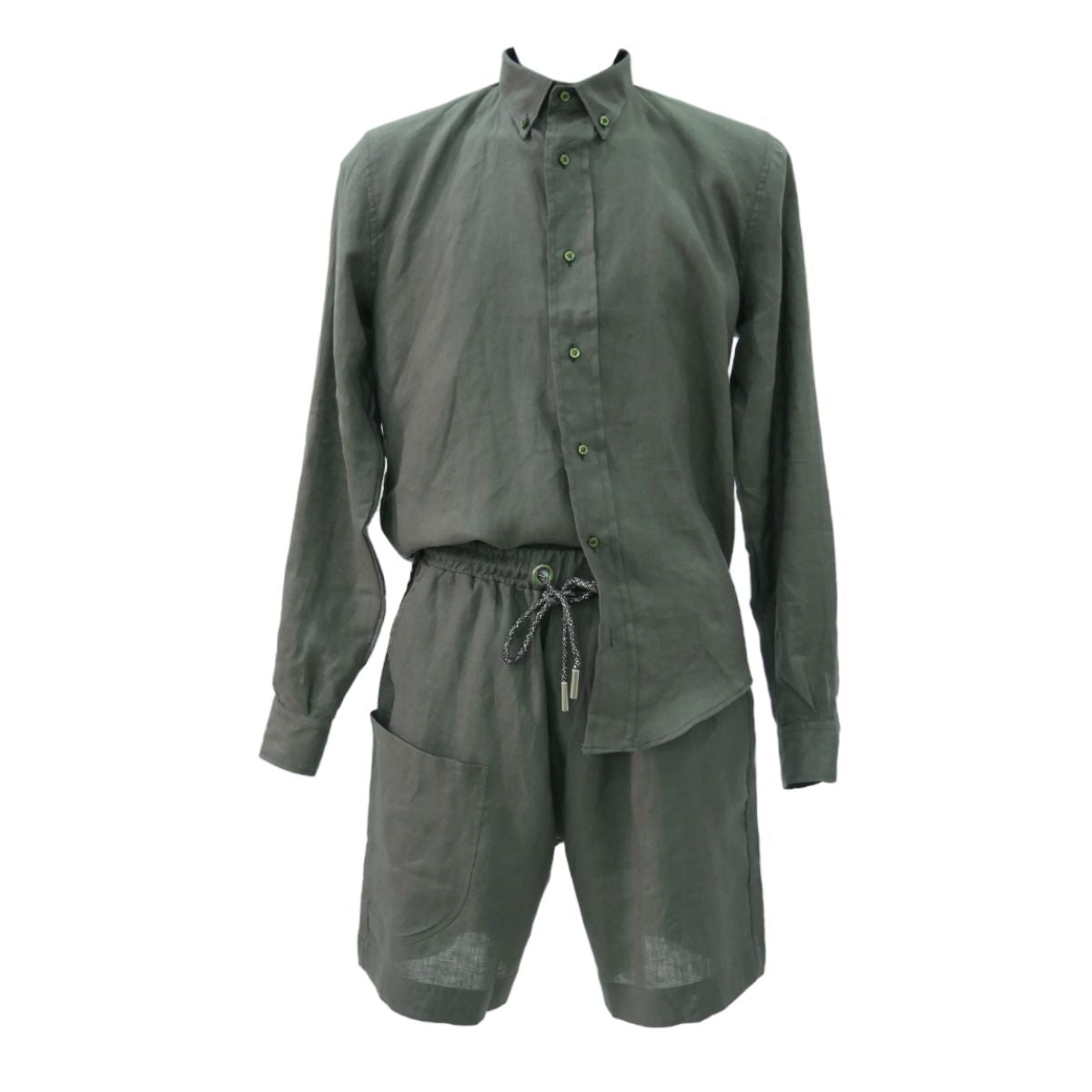 Gavensemble Short BER250 - SanShopLuxury - Abbigliamento, Beige, Carry Over, Gavensemble, Idoneo, L, Lino, M, New, Primavera/Estate, S, Short, Uomo, Verde, XL, XXL