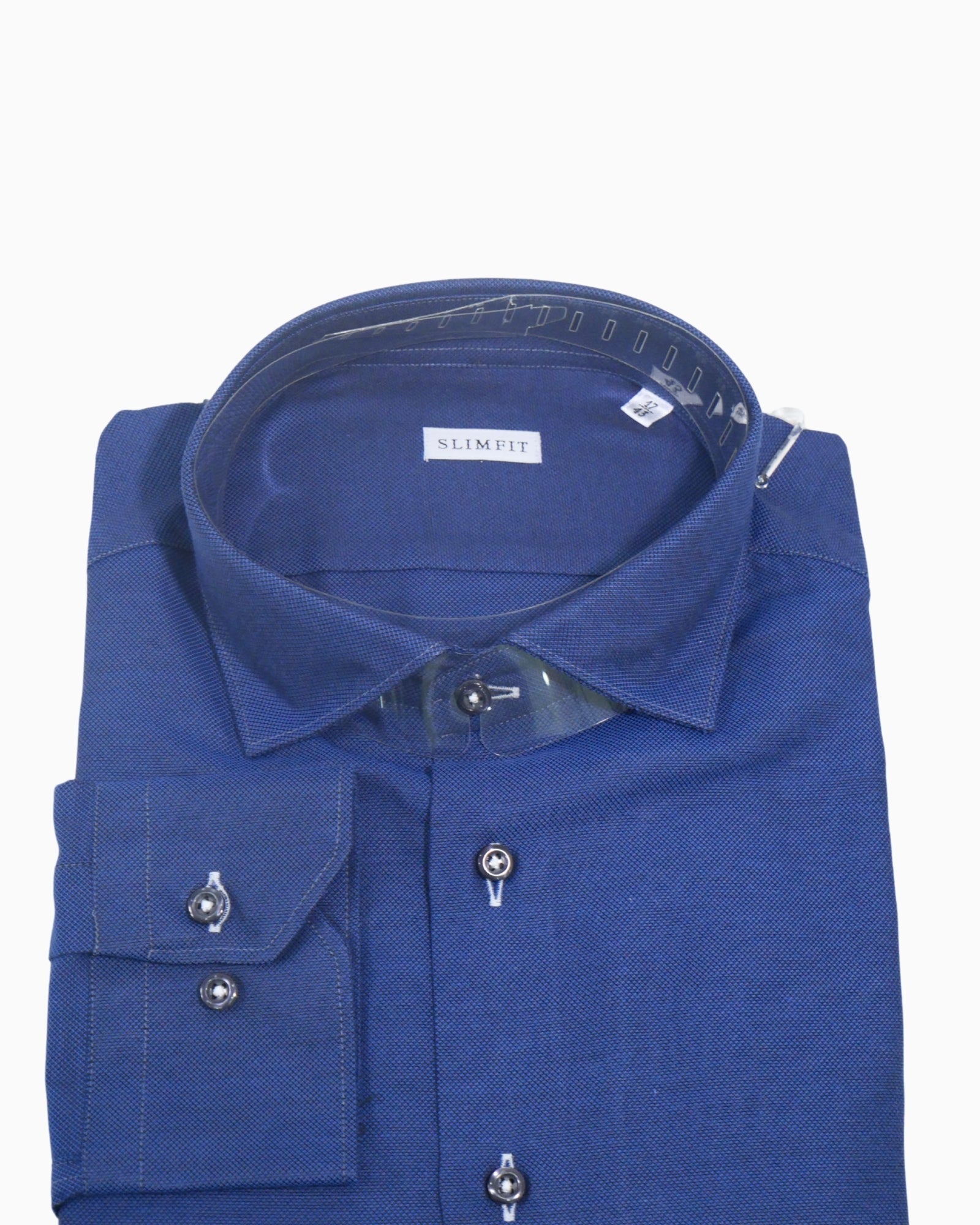 Sartoria Italiana Camicia 002-ROMA-8 - SanShopLuxury - 2019, 40, 41, 43, Abbigliamento, Autunno/Inverno, Blu, Camicia, Carry Over, Continuativo, Idoneo, New, Primavera/Estate, Sartoria Italiana, Uomo