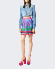 Versace Jeans Couture Gonna 76HAE8P1/NS434261 - SanShopLuxury - 2024, 38, 40, Abbigliamento, Blu, Donna, Gonna, Idoneo, Outlet, Primavera/Estate, SS24, Versace Jeans Couture