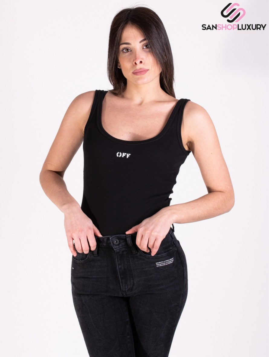 Off-White Jeans OWYA003F21DEN0021000 - SanShopLuxury - -50%, 2021, 40, 41, 42, Abbigliamento, Autunno/Inverno, Donna, FW21, Jeans, Nero, Off-White, Outlet