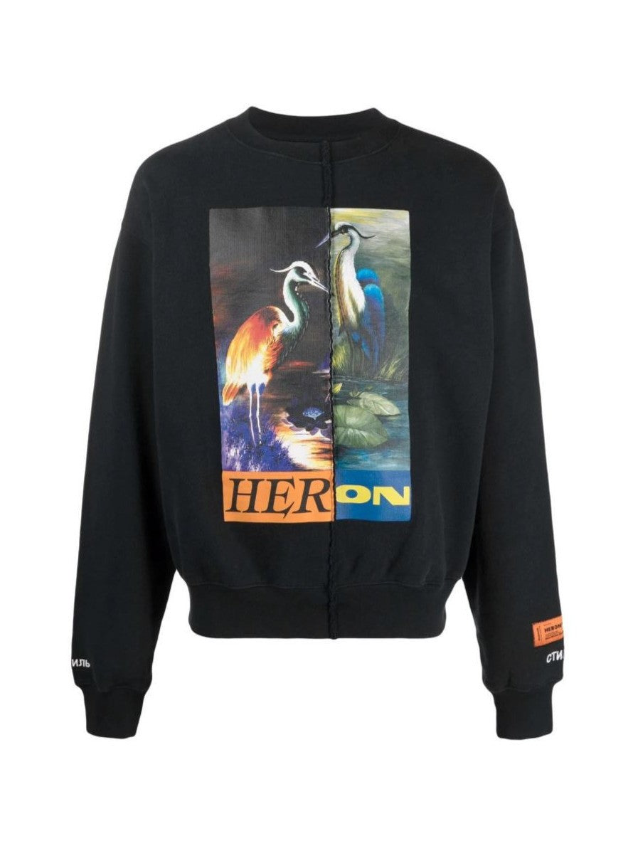 Heron Preston Felpa HMBA018F21JER002 - SanShopLuxury - -50%, 2021, Abbigliamento, Autunno/Inverno, Beige, Felpa, FW21, Girocollo, Heron Preston, L, M, Nero, Outlet, S, Uomo, XL