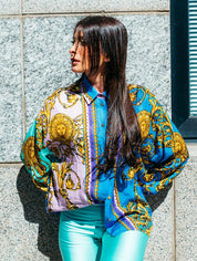 Versace Jeans Couture Camicie 72HAL2A1 - SanShopLuxury - 2022, 44, Abbigliamento, Azzurro, Camicie, Donna, Outlet, Primavera/Estate, SS22, Ultimo, Versace Jeans Couture