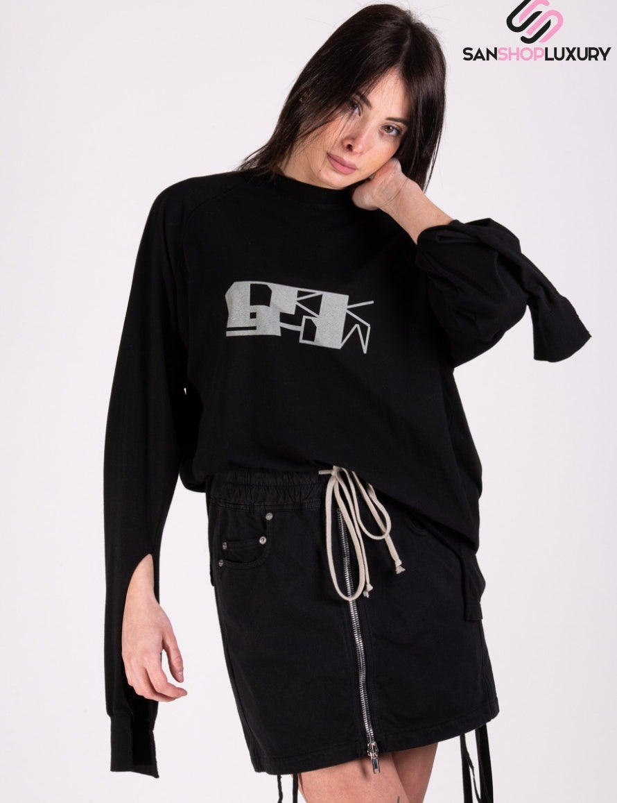 Inverno, Donna, FW21, Nero, Outlet, Rick Owens Drkshdw, T-Shirt, Unica