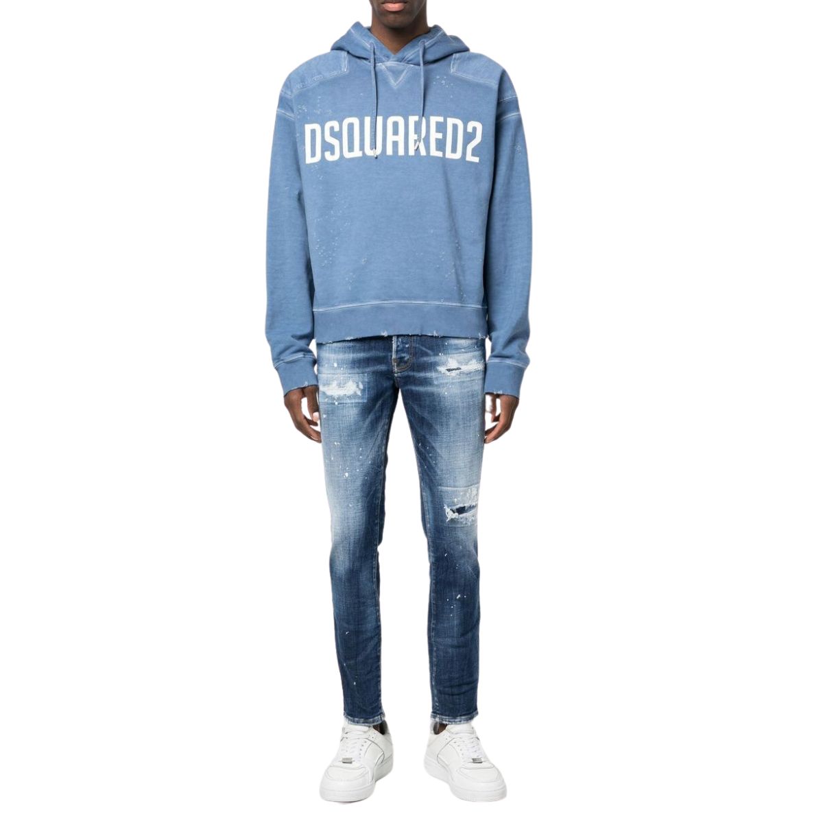 Dsquared2 Felpa S74GU0736 - SanShopLuxury - 2023, Abbigliamento, Autunno/Inverno, Azzurro, Blu, Cipro Fit Hoodie, Dsquared2, Felpa, FW23, Idoneo, L, M, Outlet, Ultimo, Uomo, XL