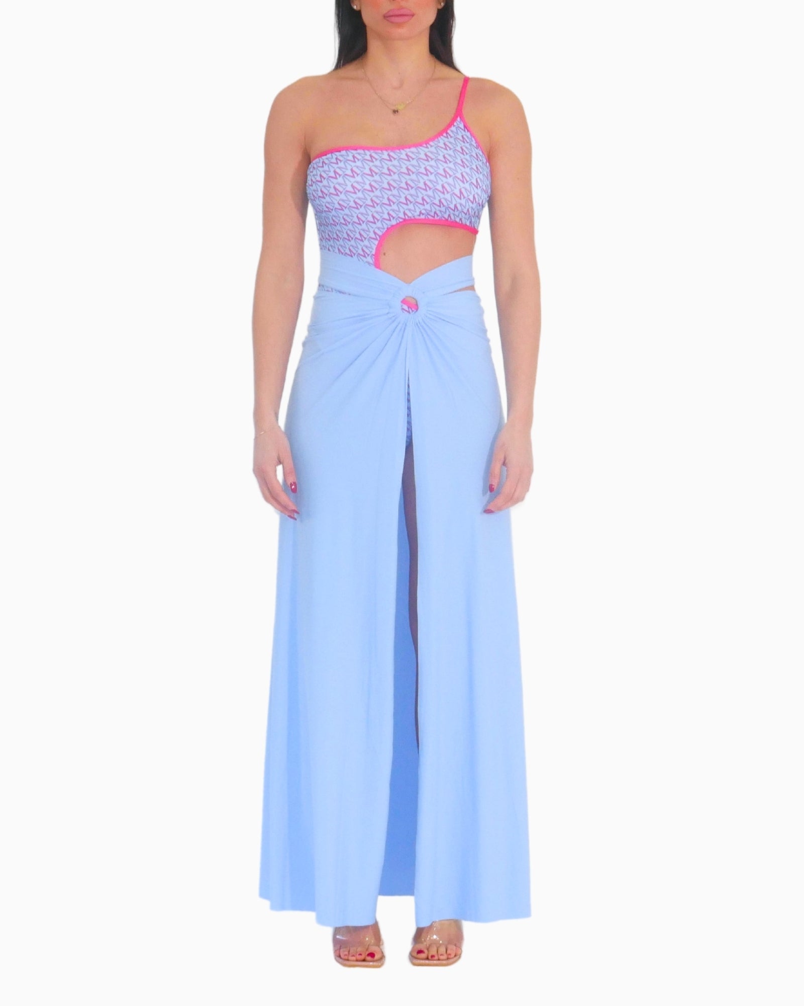 District Margherita Mazzei Copricostume 5BS66-0084 - SanShopLuxury - 2025, 40, 42, 44, 46, Abbigliamento, Beachwear, Blu, Celeste, Copricostume, District Margherita Mazzei, Donna, Gonna, Idoneo, New, Primavera/Estate, SS25