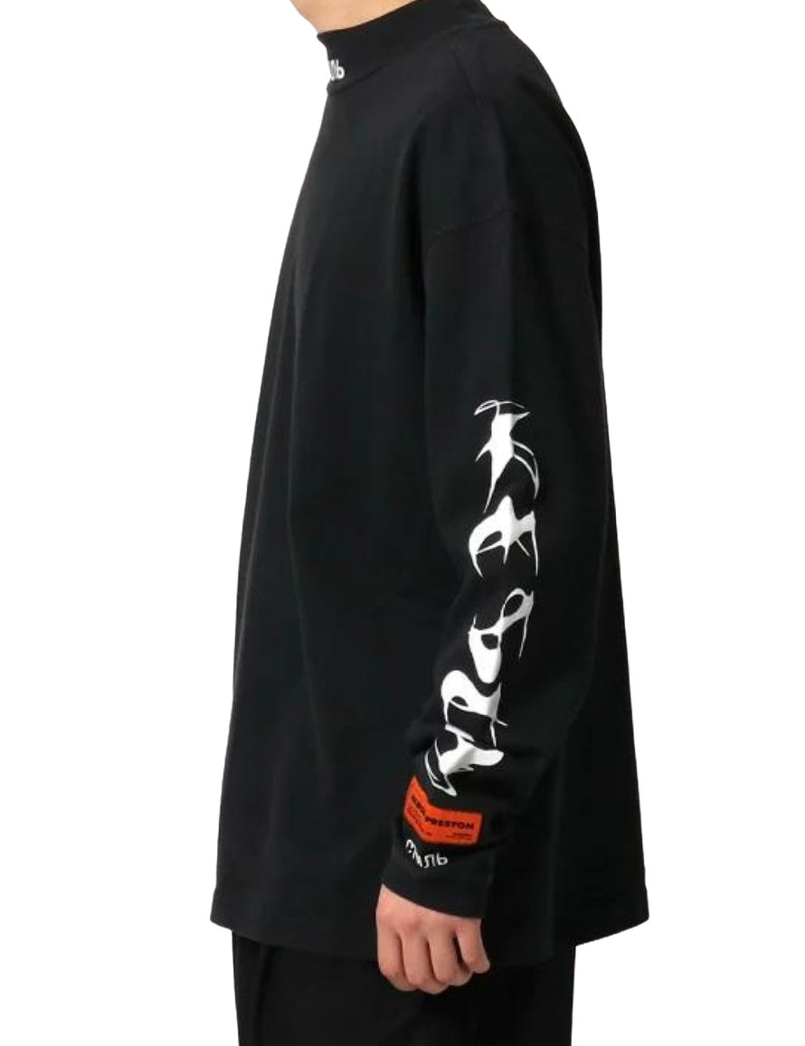 Inverno, FW21, Heron Preston, Manica lunga, Nero, Outlet, T-Shirt, Uomo, XL, XXL