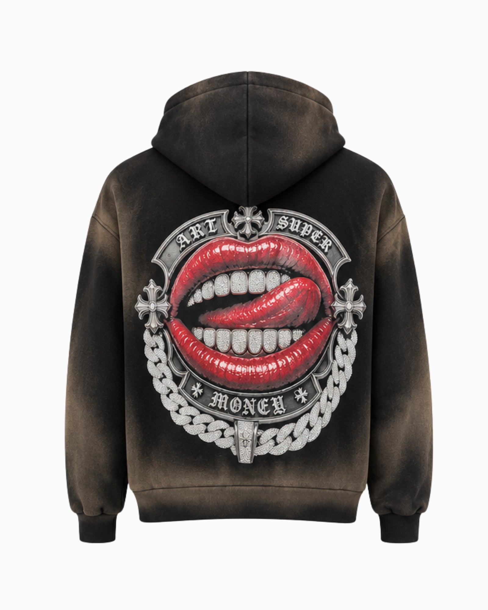 Artsupermoney Felpa ZH101-BLK