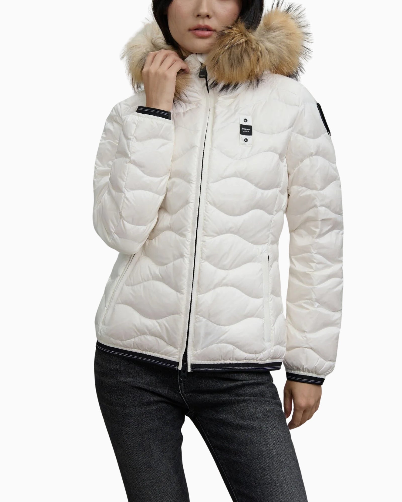 Inverno, Bianco, Blauer, Donna, FW25, Giubbino, Idoneo, L, M, New, S, XL, XXL