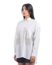 So Lavish Camicia C4049 - SanShopLuxury - 2024, 40, 42, 44, Abbigliamento, Autunno/Inverno, Bianco, Camicia, Continuativo, Donna, FW24, Idoneo, Outlet, Primavera/Estate, So Lavish