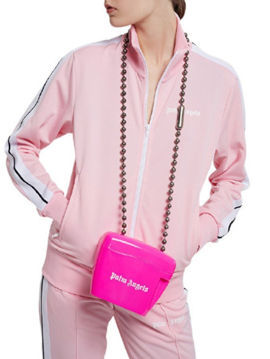 Palm Angels Borsa Da Spalla PWNQ002C99PLA001 - SanShopLuxury - Autunno/Inverno, Borsa Da Spalla, Carry Over, Continuativo, Donna, Fucsia, Idoneo, Nero, New, Palm Angels, Primavera/Estate, Rosa, Tracolla Rigida, Unica, Valigeria