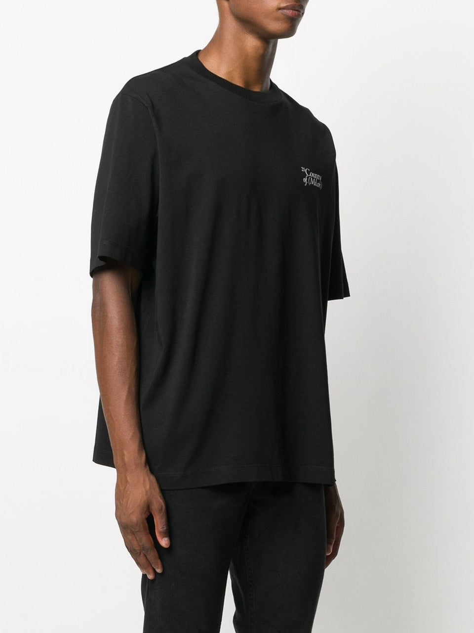 Marcelo Burlon T-Shirt CMAA054F20JER001 - SanShopLuxury - -50%, 2020, Abbigliamento, Autunno/Inverno, FW20, Marcelo Burlon, Nero, Outlet, S, T-Shirt, Ultimo, Uomo