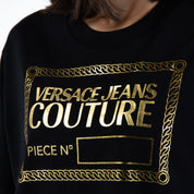 Versace Jeans Couture T-Shirt 71HAHT13 CJ00T - SanShopLuxury - -50%, 2021, Abbigliamento, Autunno/Inverno, Bianco, Donna, FW21, L, Nero, Outlet, T-Shirt, Versace Jeans Couture, XL