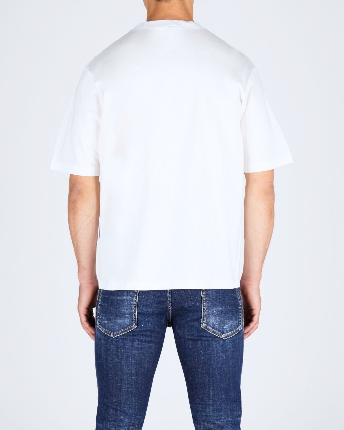 Dsquared2 T-Shirt S74GD1237/S23009100 - SanShopLuxury - 2024, Abbigliamento, Bianco, Bianco-Nero, Dsquared2, Idoneo, L, M, Outlet, Primavera/Estate, S, SS24, T-Shirt, Uomo, XL, XXL