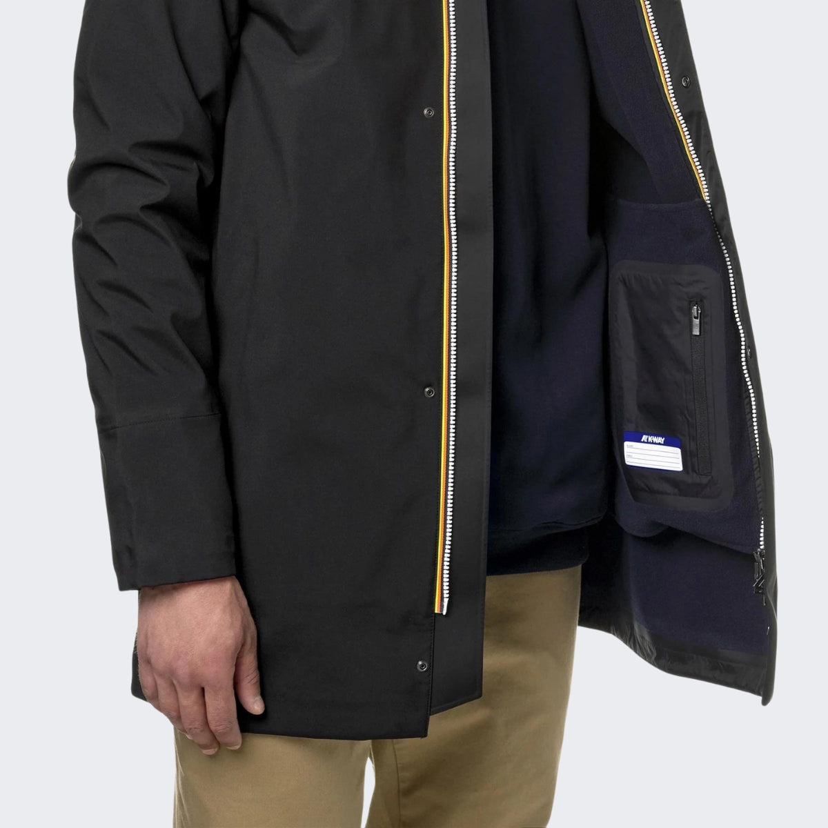 K-Way Giubbino K6123EW - SanShopLuxury - Abbigliamento, Autunno/Inverno, Blu, Carry Over, Giubbino, K-Way, Marlyn Bonded, Nero, S, Stellato, Ultimo, Uomo